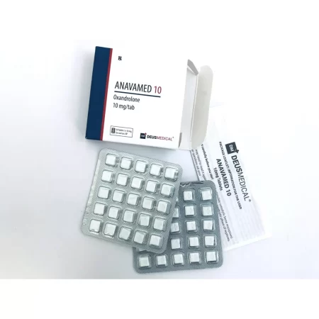 DEUS MEDICAL_ANAVAMED 10_Oxandrolone_DEUSPOWER_STEROIDS_BUY-2000x2000w Anavar - Deus Medical - 10mg - 50 Tabs