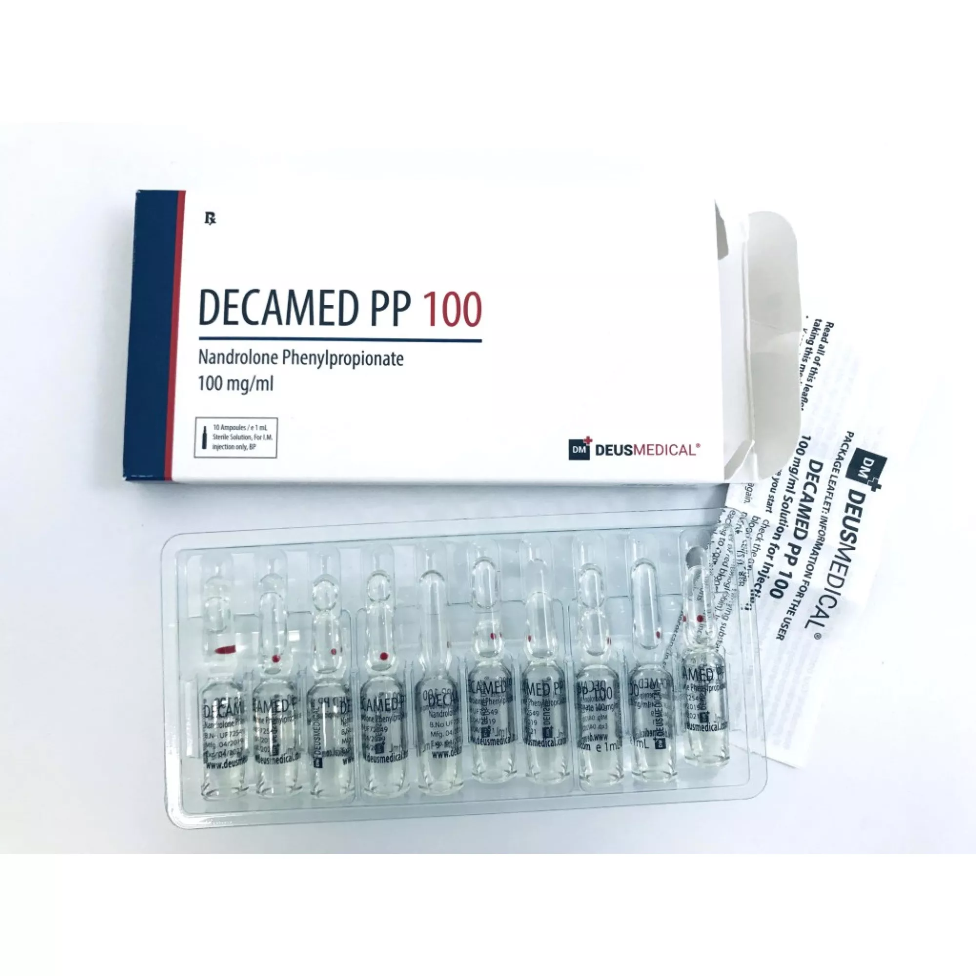 DEUS MEDICAL_DECAMED PP 100_Nandrolone Phenylpropionate_DEUSPOWER_STEROIDS_BUY-2000x2000w Nandrolone PP - Deus Medical - 100mg/mL