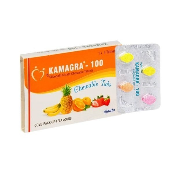 Kamagra-Chewable-e1584437758857-600x600-1 Kamagra - Ajantha Pharma - 100mg - 4 Tabs