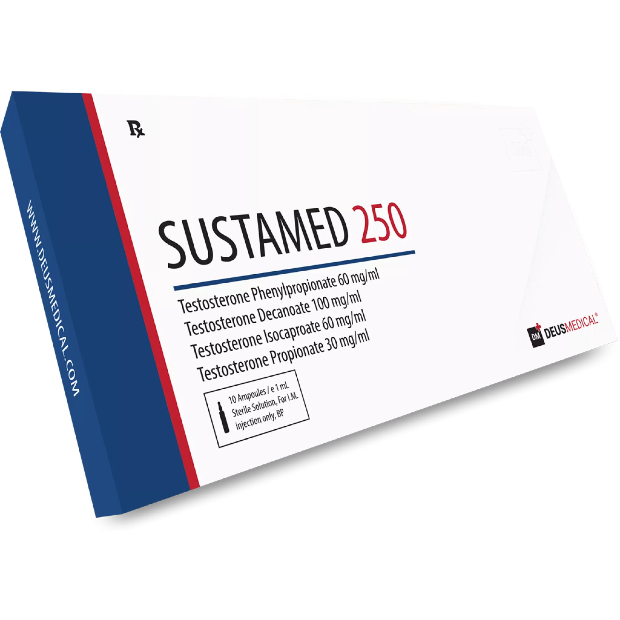 SUSTAMED250DP-2000x2000 Sustanon - Deus Medical - 250mg/mL