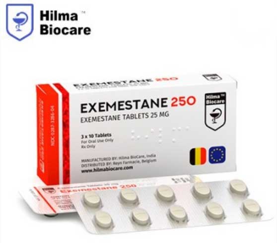 exemestane-25mg-30 Exemestane - Hilma Biocare - 25mg - 30 Tabs