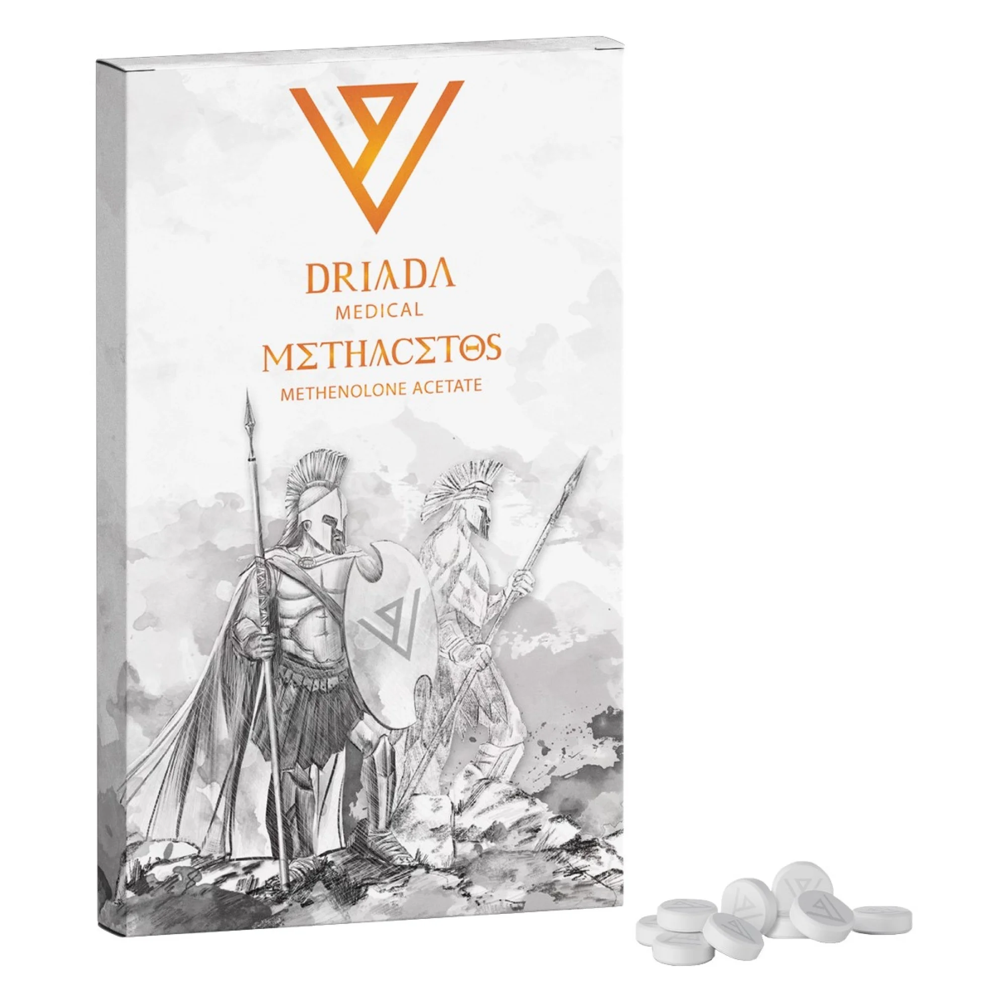 methacetos_white-2000x2000h Primobolan – Driada – 25mg – 50 Tabs