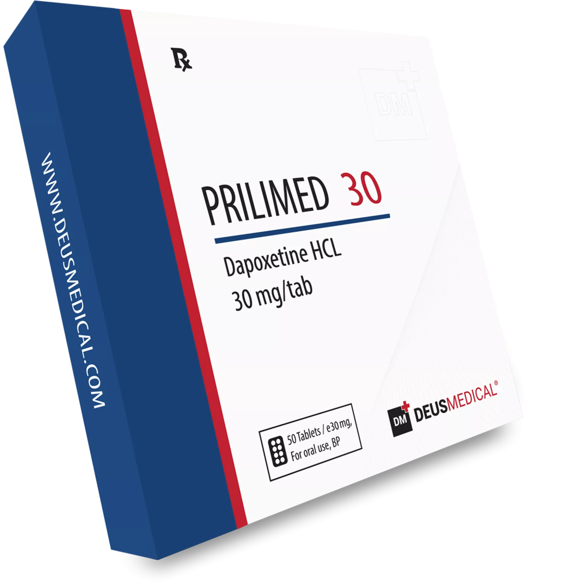 prilimed_30DP-2000x2000 Dapoxetine - Deus Medical - 30mg - 50 Tabs