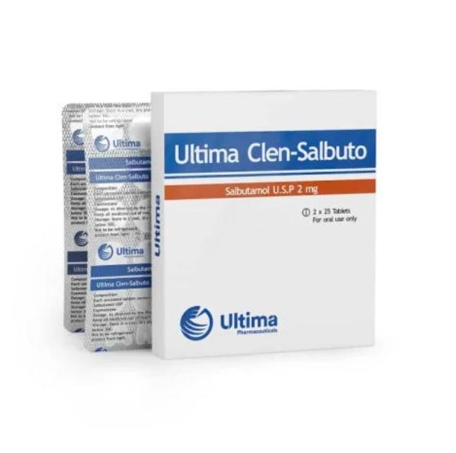 ultima-clen-salbutamol-2mg-50 Ultima Pharma Clenbuterol Salbutamol 2mg