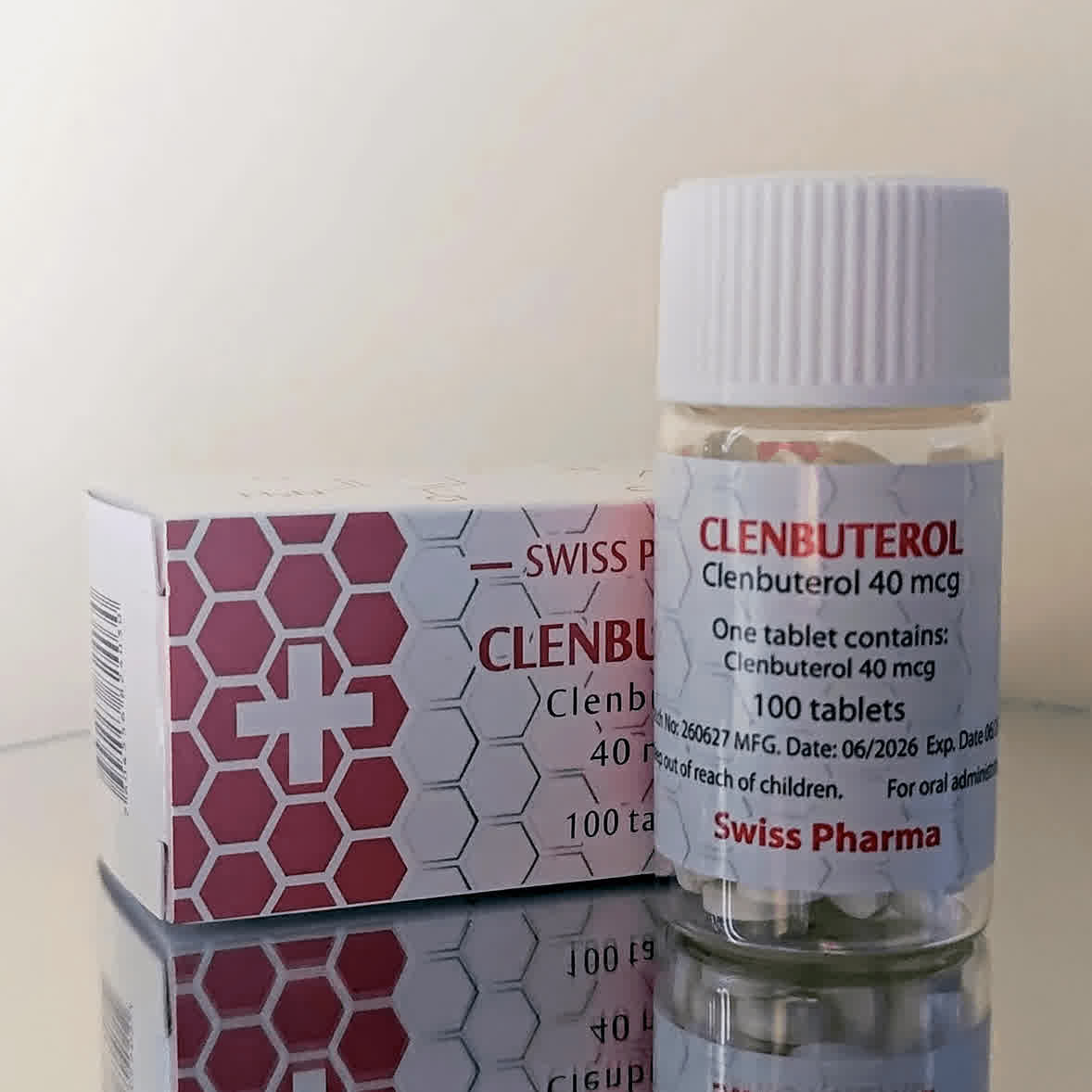 swiss-pharma-CLENBUTEROL Clenbuterol – Swiss Pharma – 40mcg - 100 Tabs